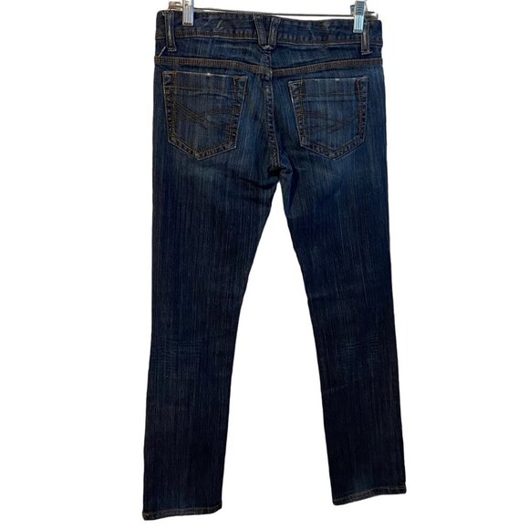 Aeropostale Ultra Skinny Kieley Zip Ankles Jeans Y2K Retro Dark Wash Size 3/4 - Picture 2 of 12